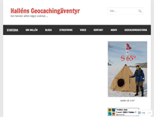 Tablet Screenshot of hallensgeocachingaventyr.com